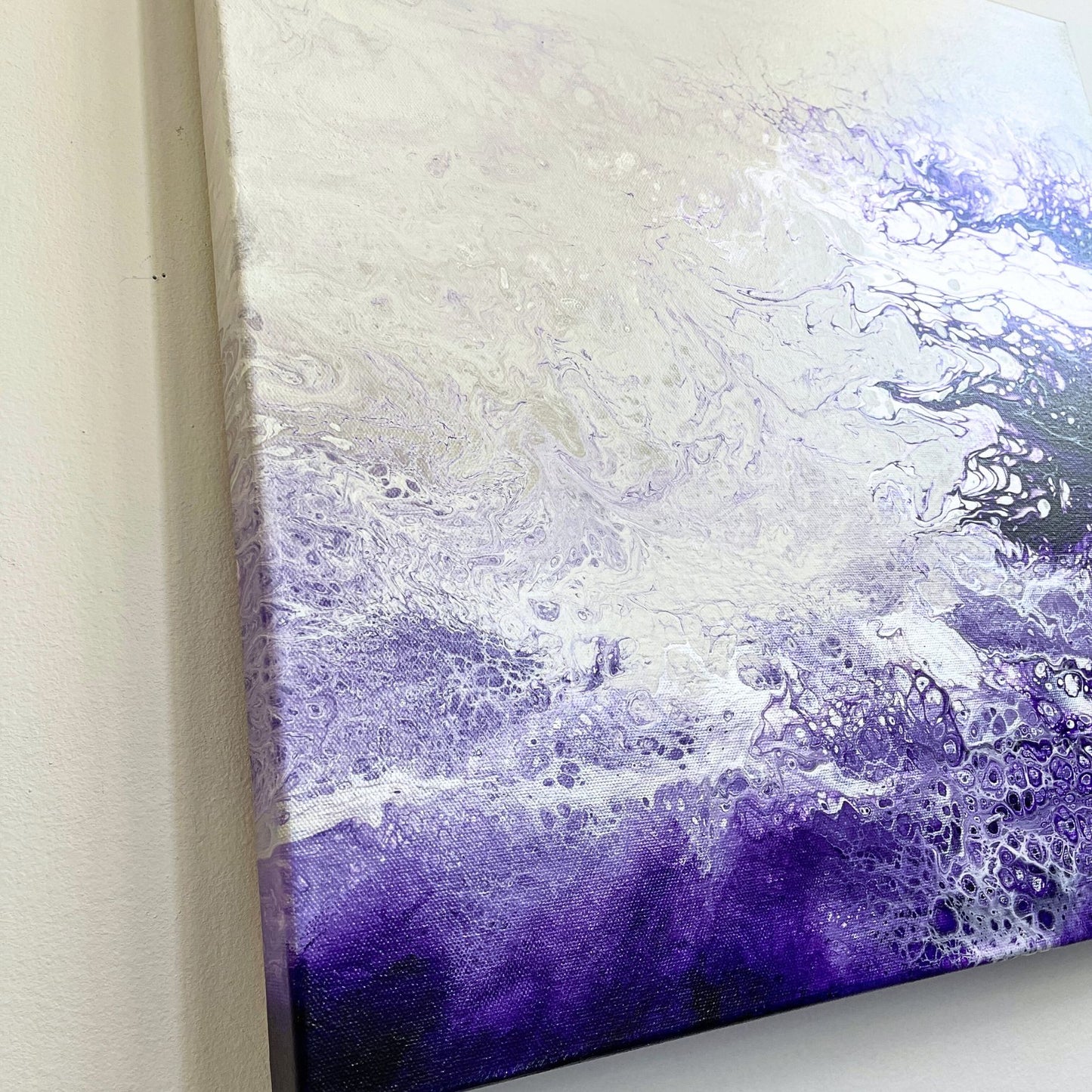purple abstract fluid painting, wall decor wall art home decor