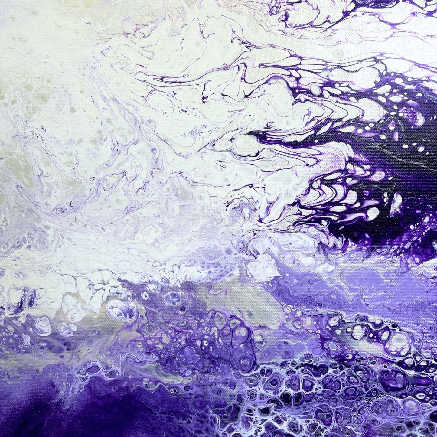 purple abstract fluid painting, wall decor wall art home decor