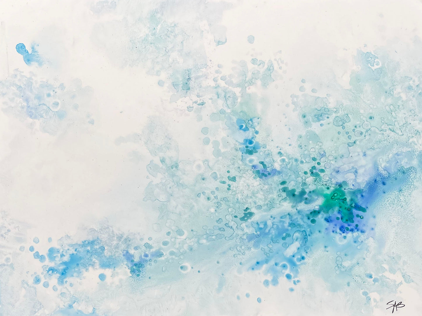 abstract watercolor artwork, wall decor, home decor, wall art