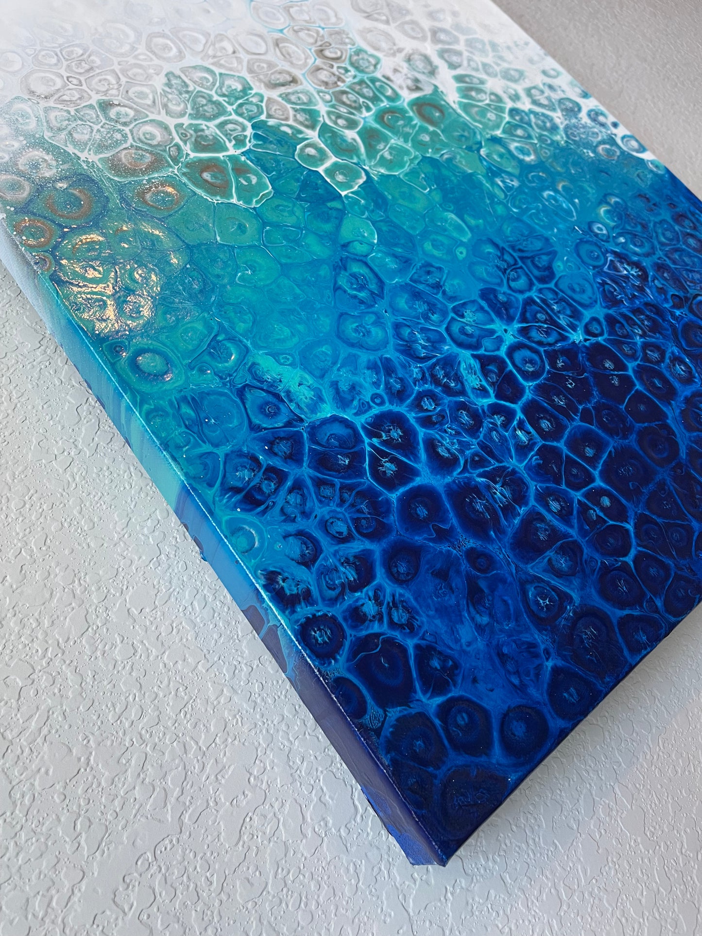 abstract ocean art blue fluid painting abstract fluid blue painting, abstract art, home decor, wall art