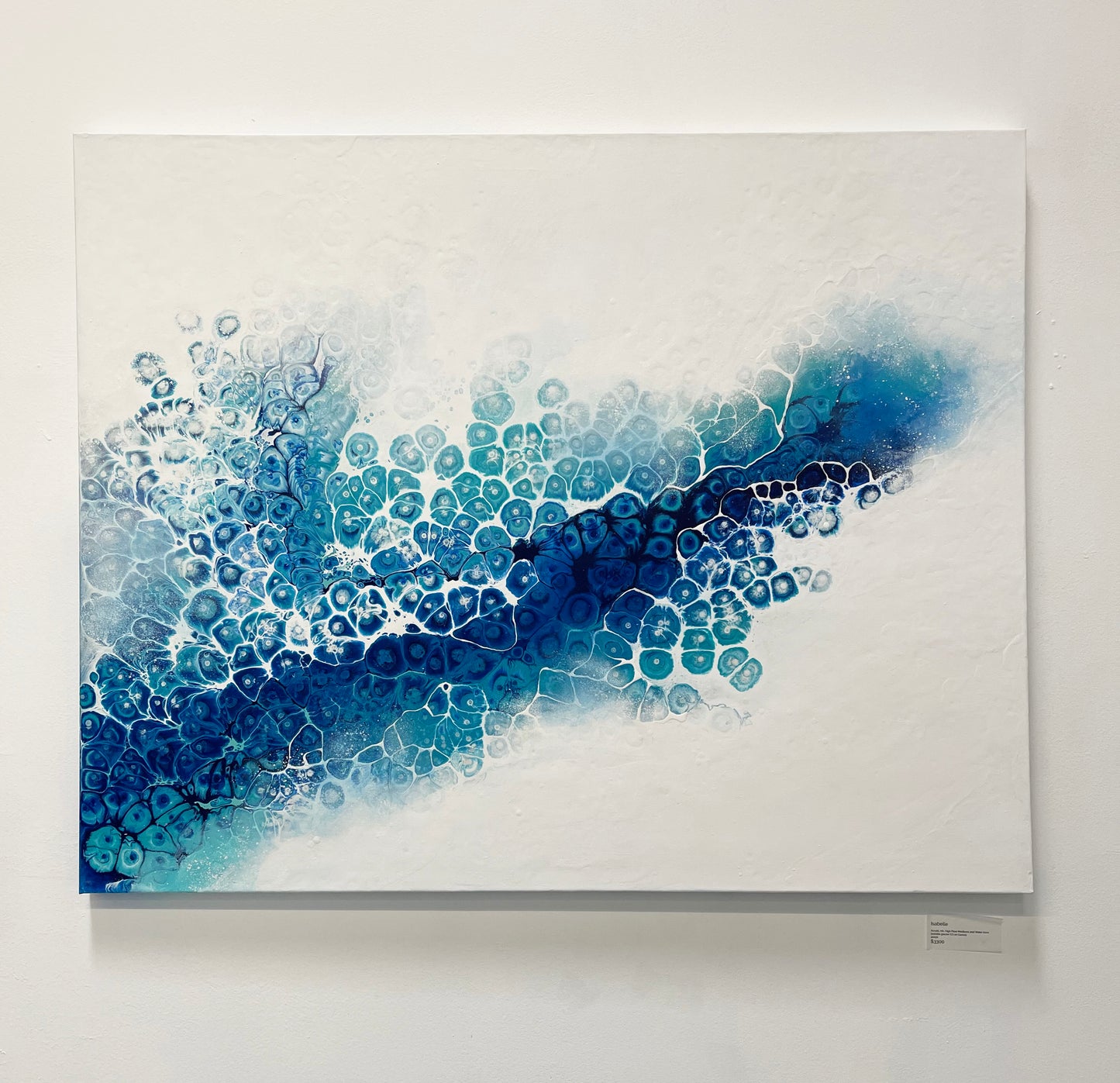 abstract ocean art blue fluid painting abstract fluid blue painting, abstract art, home decor, wall art
