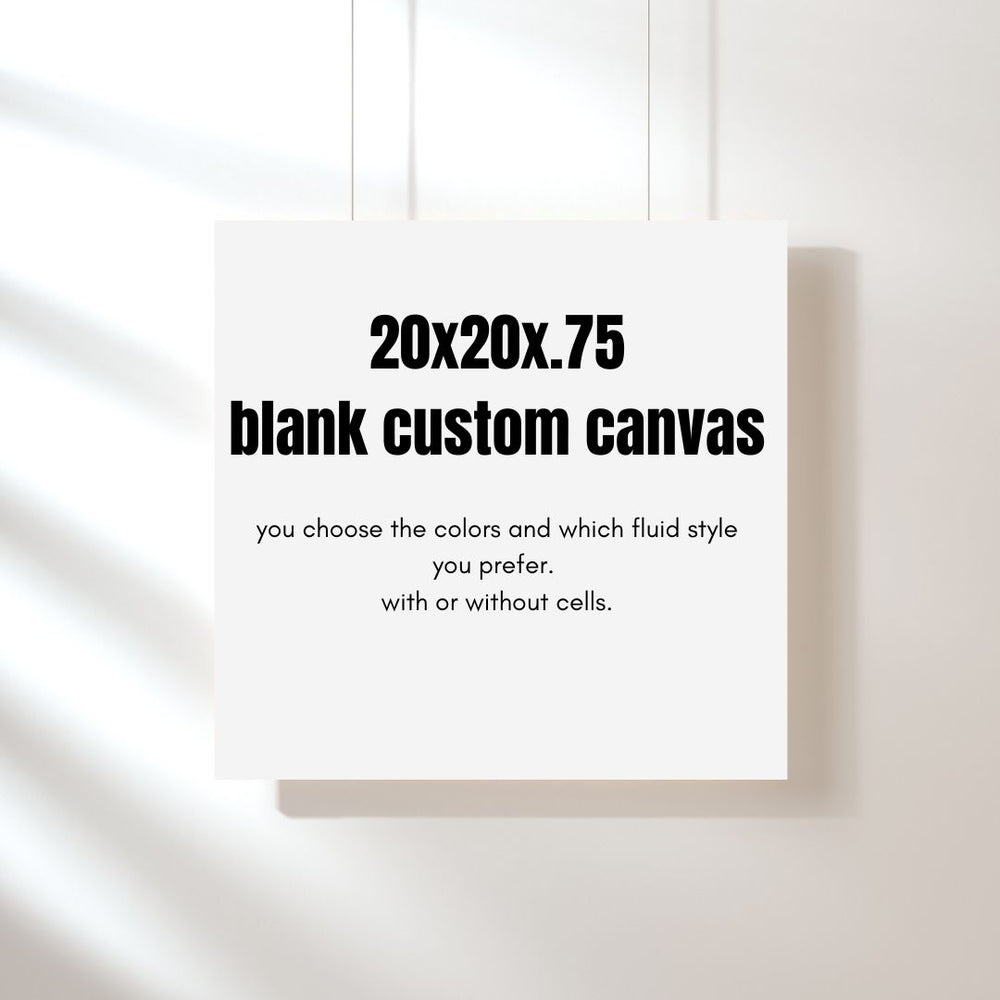 20x20 Blank Custom Canvas
