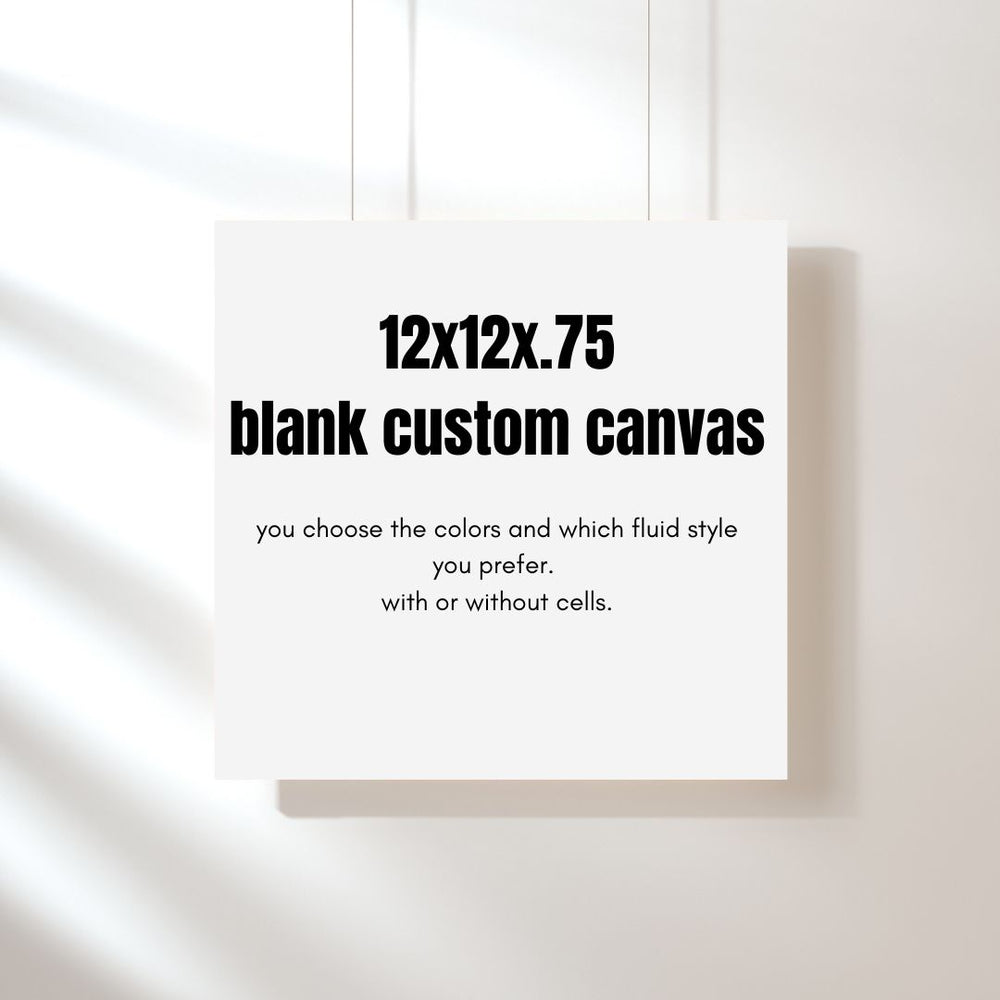 12x12 Blank Custom Canvas