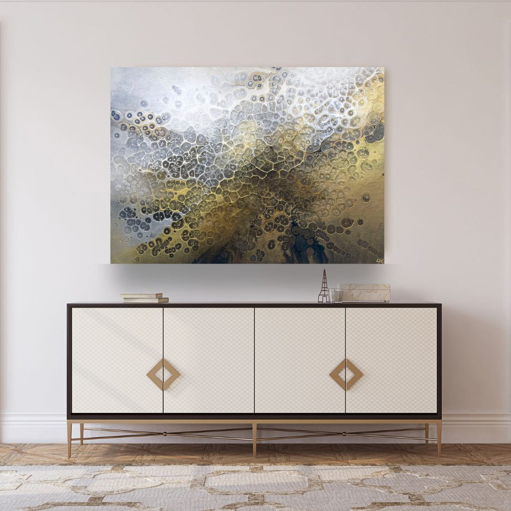 
                  
                    abstract gold fluid painting, abstract art, home decor, wall art 
                  
                